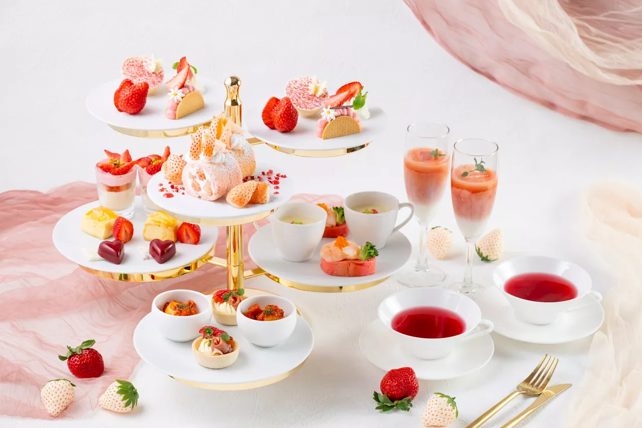 Pinky Strawberry Afternoon Tea: 国産いちごを堪能する洗練されたアフタヌーンティー