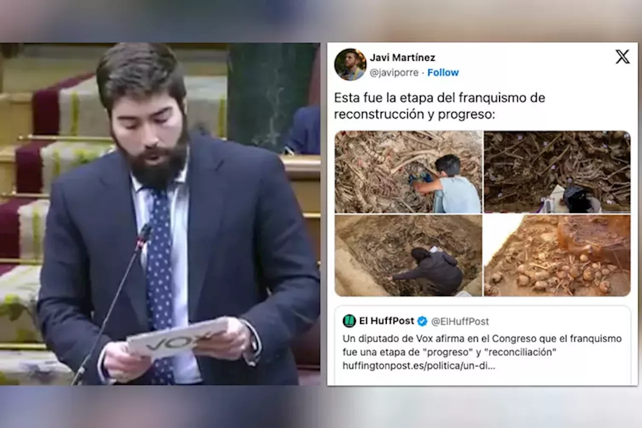 Diputado de Vox defiende el franquismo en el Congreso