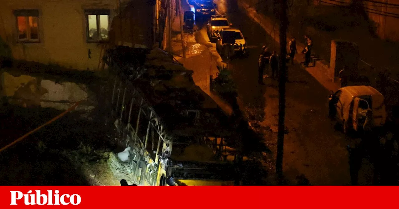 PJ procura autores de incêndio que feriu motorista de autocarro em Loures