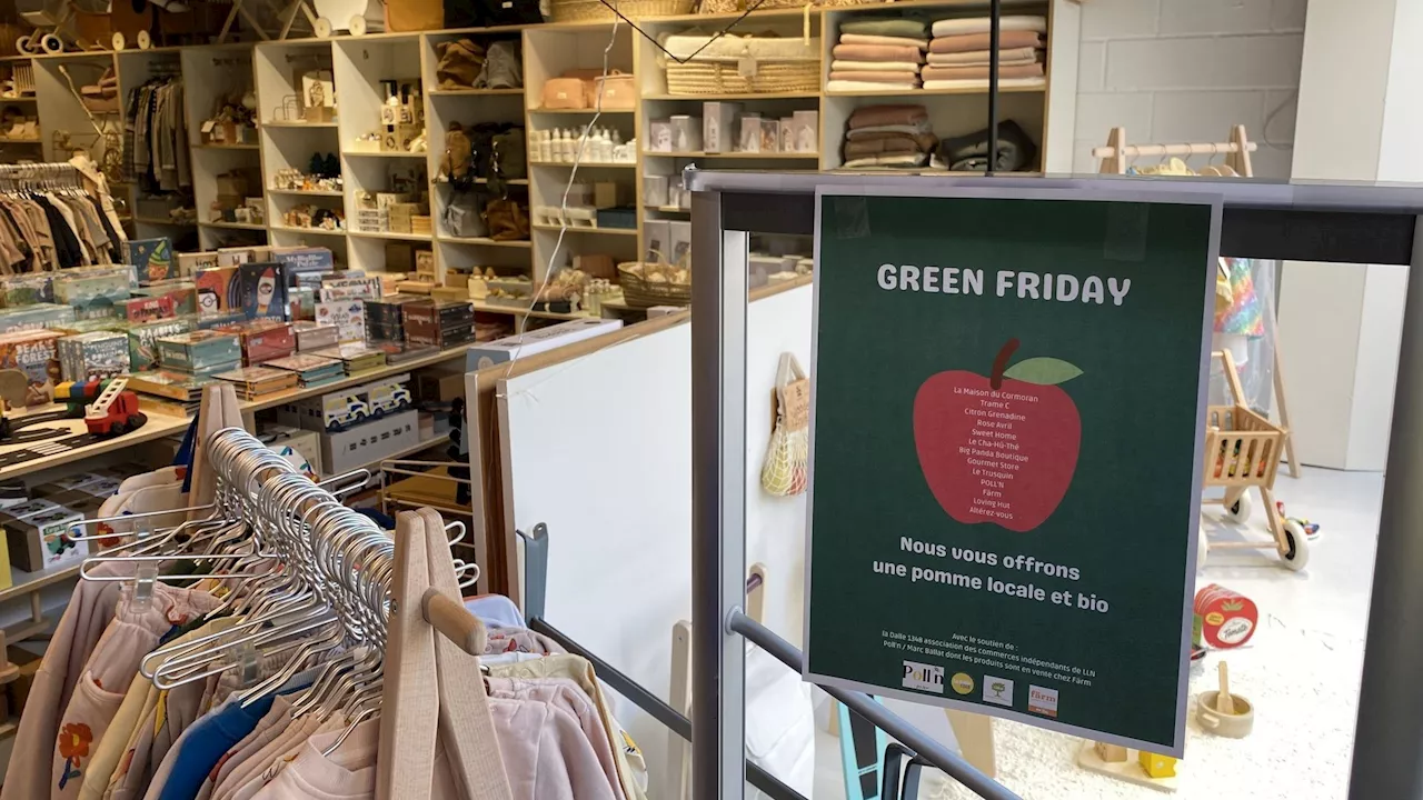 Le 'Green Friday' ou la riposte des commerçants indépendants de Louvain- la- Neuve au Black Friday