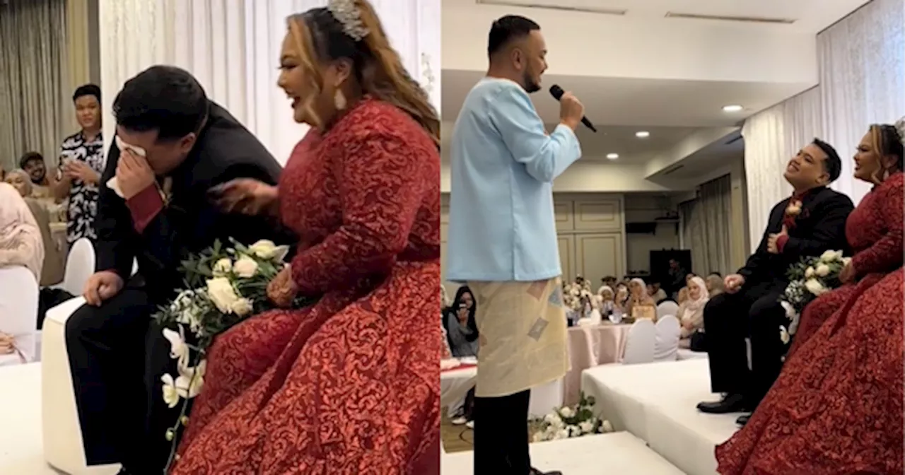 Pengantin Lelaki Terkedu, Isteri Buat Kejutan Jemput Imran Ajmain Di Majlis Perkahwinan