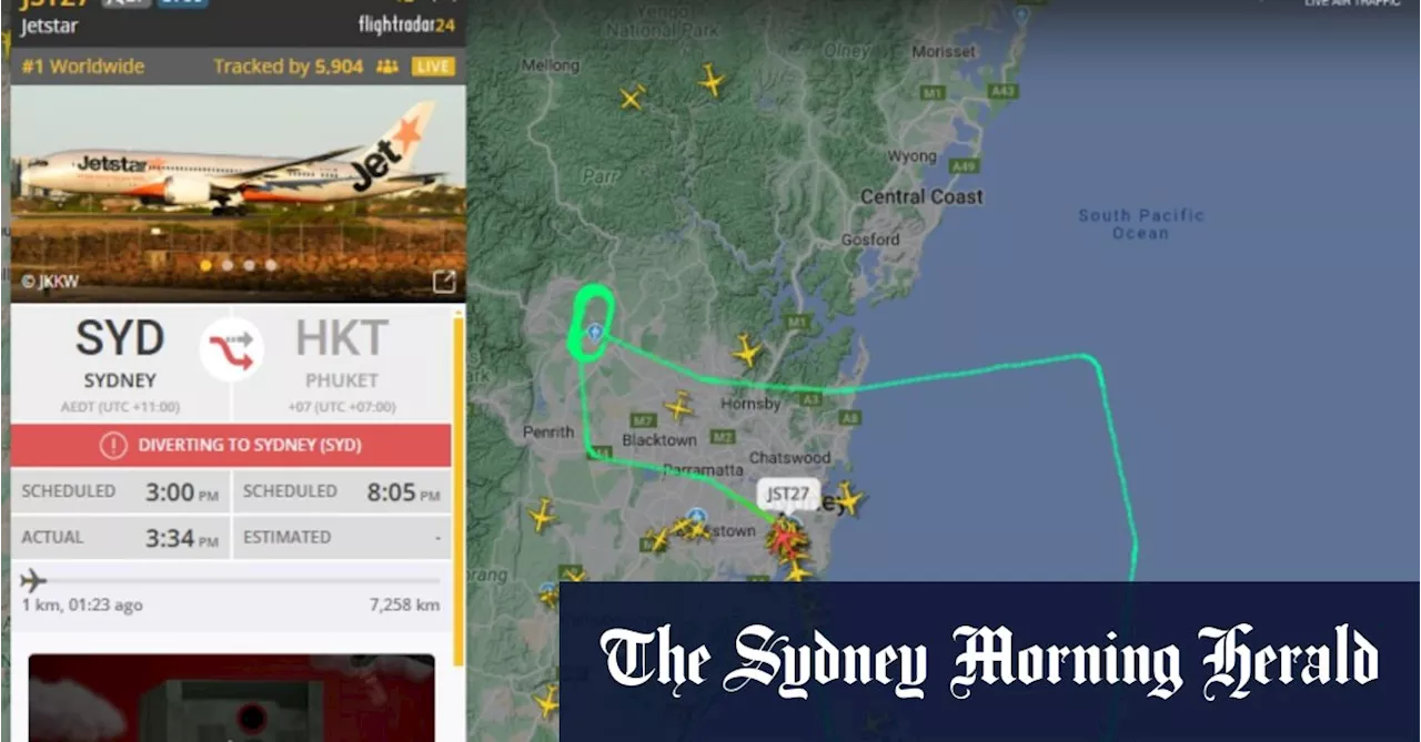 Dreamliner makes emergency landing at Sydney Airport after tyre bursts on take-off