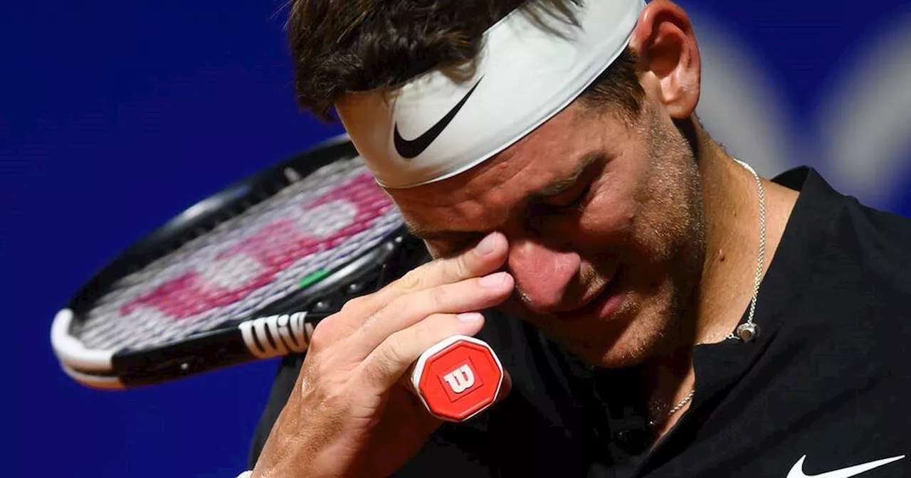 Juan Martin del Potro kämpft mit Schmerzen und nimmt Show-Match gegen Novak Djokovic