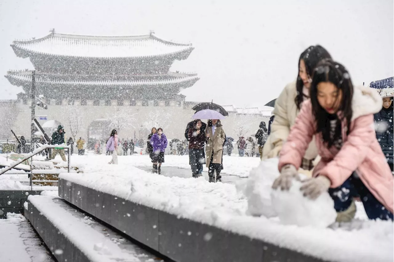 Severe Snowstorm Disrupts Seoul, Causing Widespread Disruption