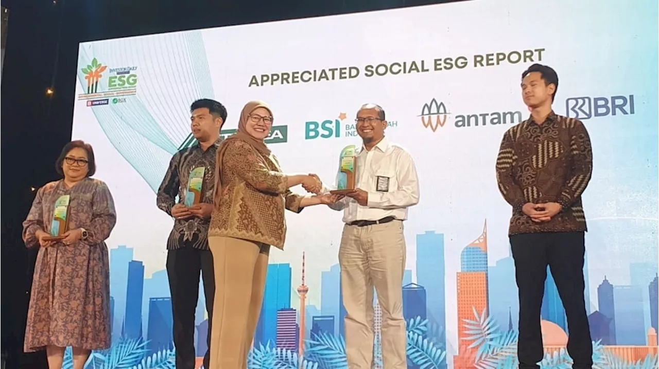 Jalankan Komitmen Sustainability, ANTAM Raih Penghargaan Appreciated Social ESG Report Jakarta