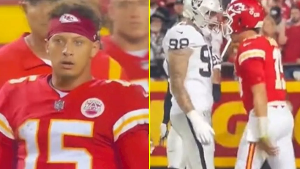 – Patrick Mahomes had perfect answer after he was attacked by Raiders’ Maxx...