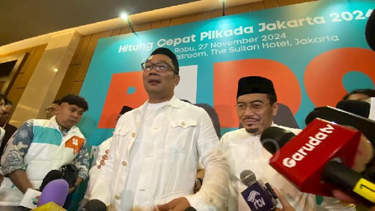 Ridwan Kamil Tanggapi Hasil Quick Count Sementara: Belum Ada yang Tembus Satu Putaran