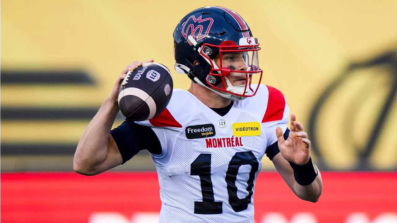 Alouettes extend QB Alexander: 'Entrusting him with the leadership of the team'