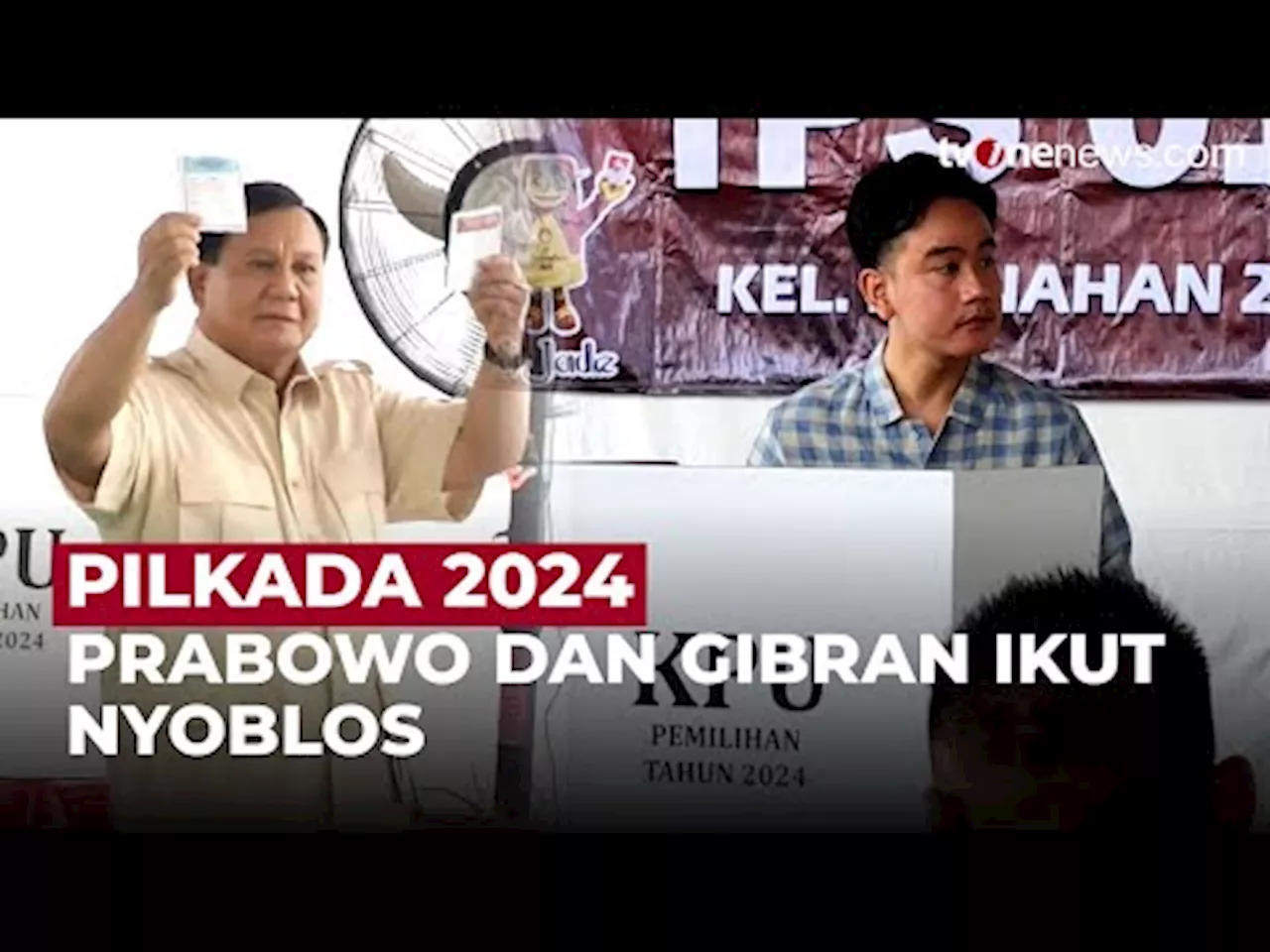 Prabowo Nyoblos Pilkada di Bogor, Gibran Nyoblos di Solo