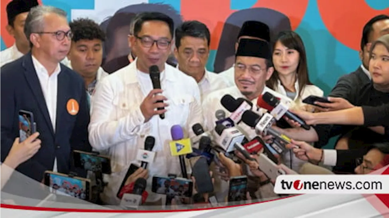 Ridwan Kamil Bidik Suara Paslon Dharma-Kun Jika Pilkada Jakarta 2024 Postif Dua Putaran