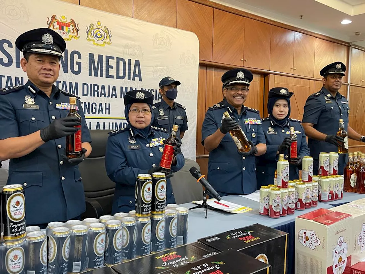 Malaysia Customs Smuggles RM2.09 Million Worth of Rice and Liquor Uncovered in Three Raids