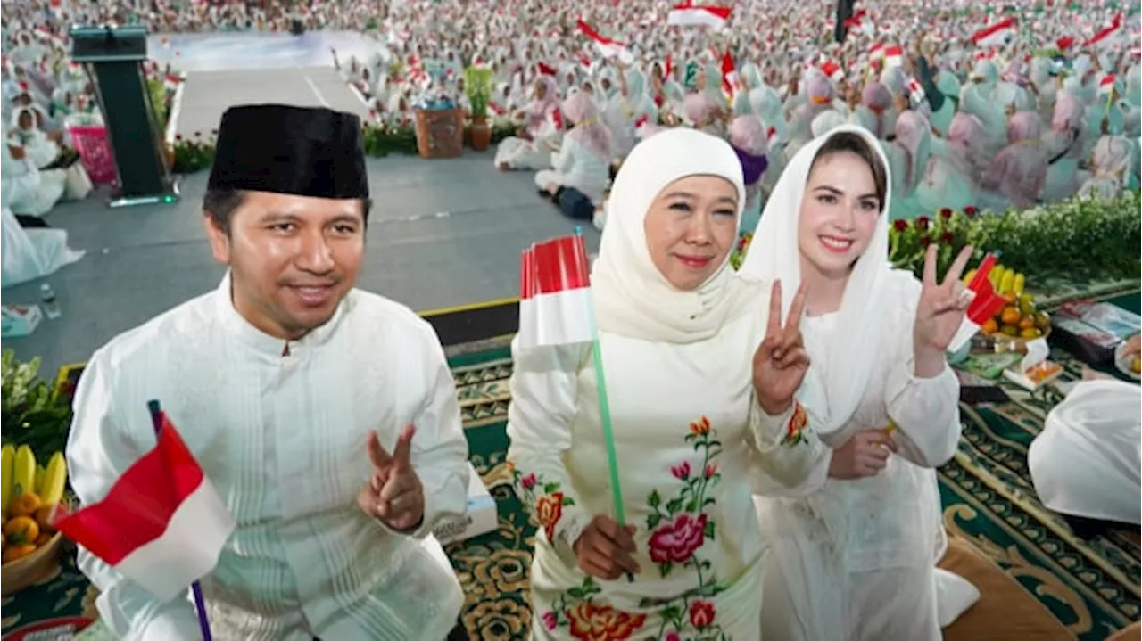 Charta Politika: Khofifah-Emil Unggul di Pilkada Jatim, Risma-Hans dan Luluk-Lukman Sulit Mengejar