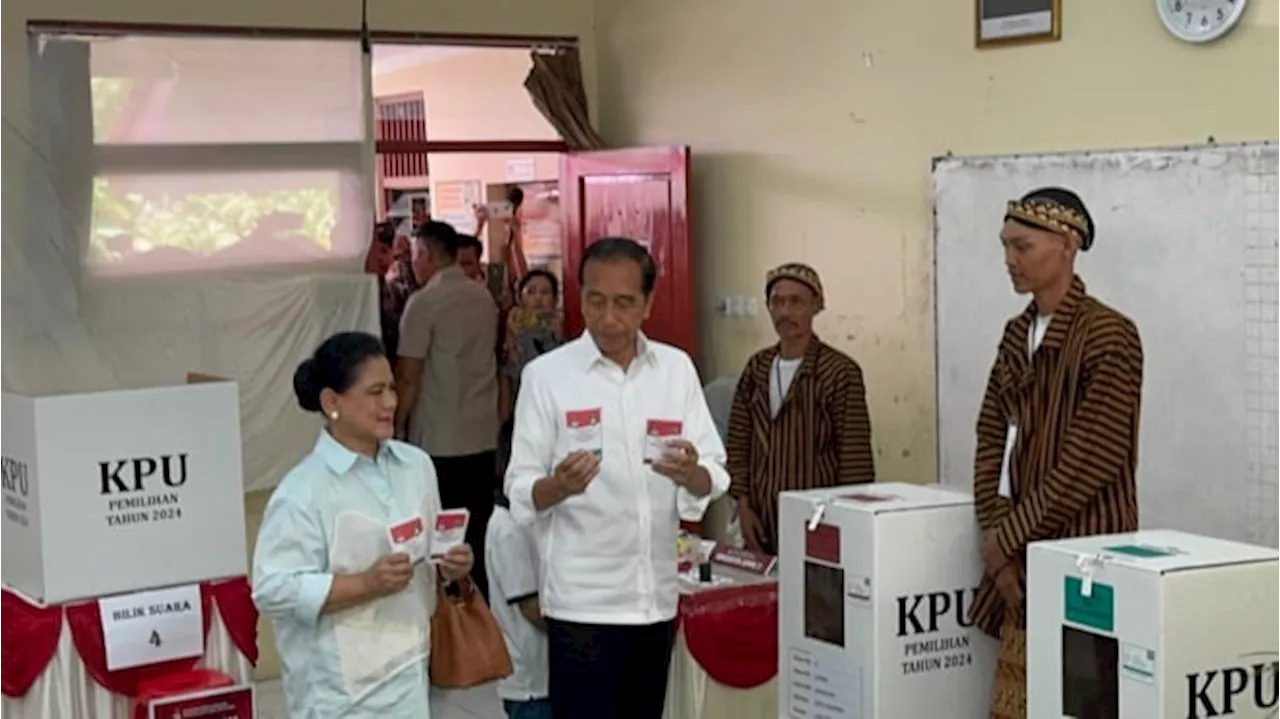 Momen Jan Ethes Dampingi Jokowi dan Iriana Mencoblos Pilkada 2024