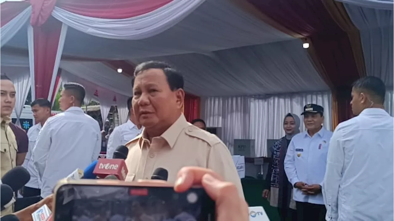 Presiden Prabowo Subianto: Terserah Rakyat, Pilih yang Baik, Bagus Semuanya