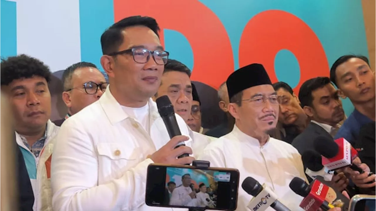 Respons Ridwan Kamil Soal Quick Count Pilkada Jakarta: Belum Ada yang Tembus 50 Persen