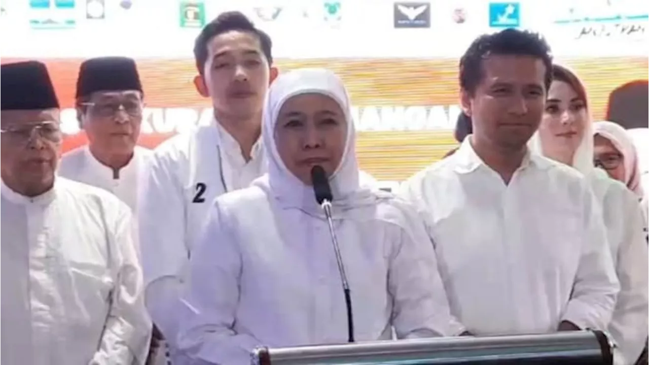 Ungguli Risma dan Luluk, Khofifah Yakin Hasil Quick Count Tak Beda dengan Real Count