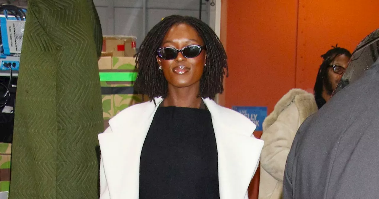 Jodie Turner-Smith's Hello Kitty Underwear Ties Her Winter White Fit Together