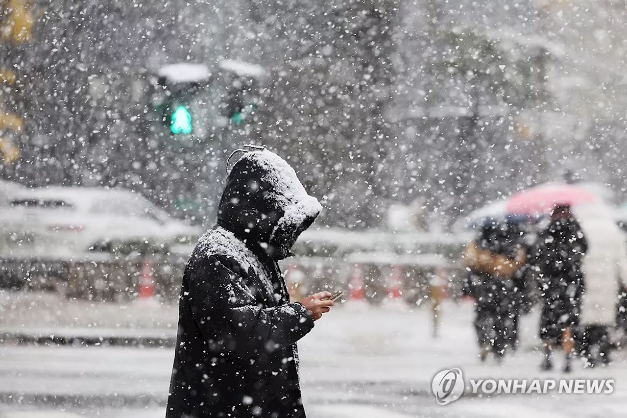 서울과 인천, 11월 최대 적설량으로 기록