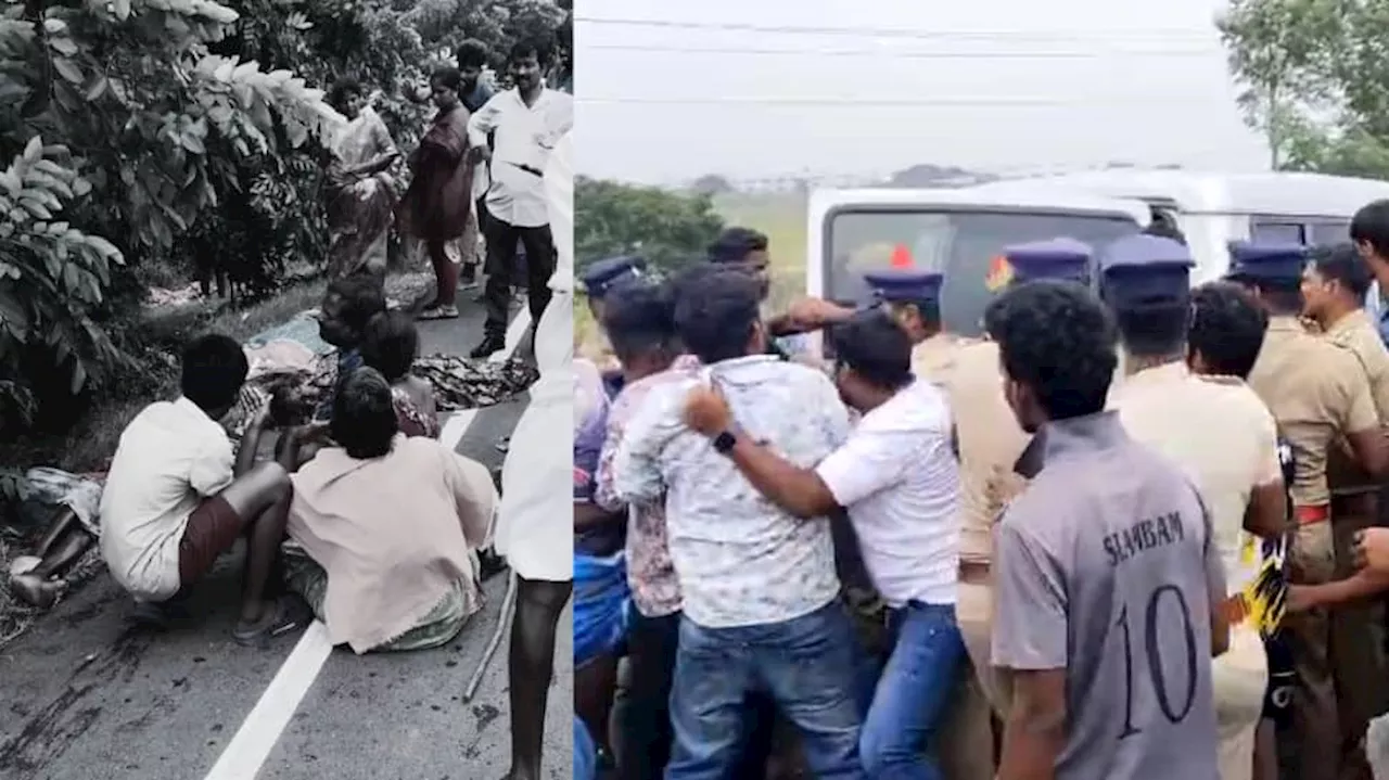 கார் மோதி 5 பெண்கள் பலி... குடிபோதையில் ஓட்டிய மாணவர்களால் கோர விபத்து