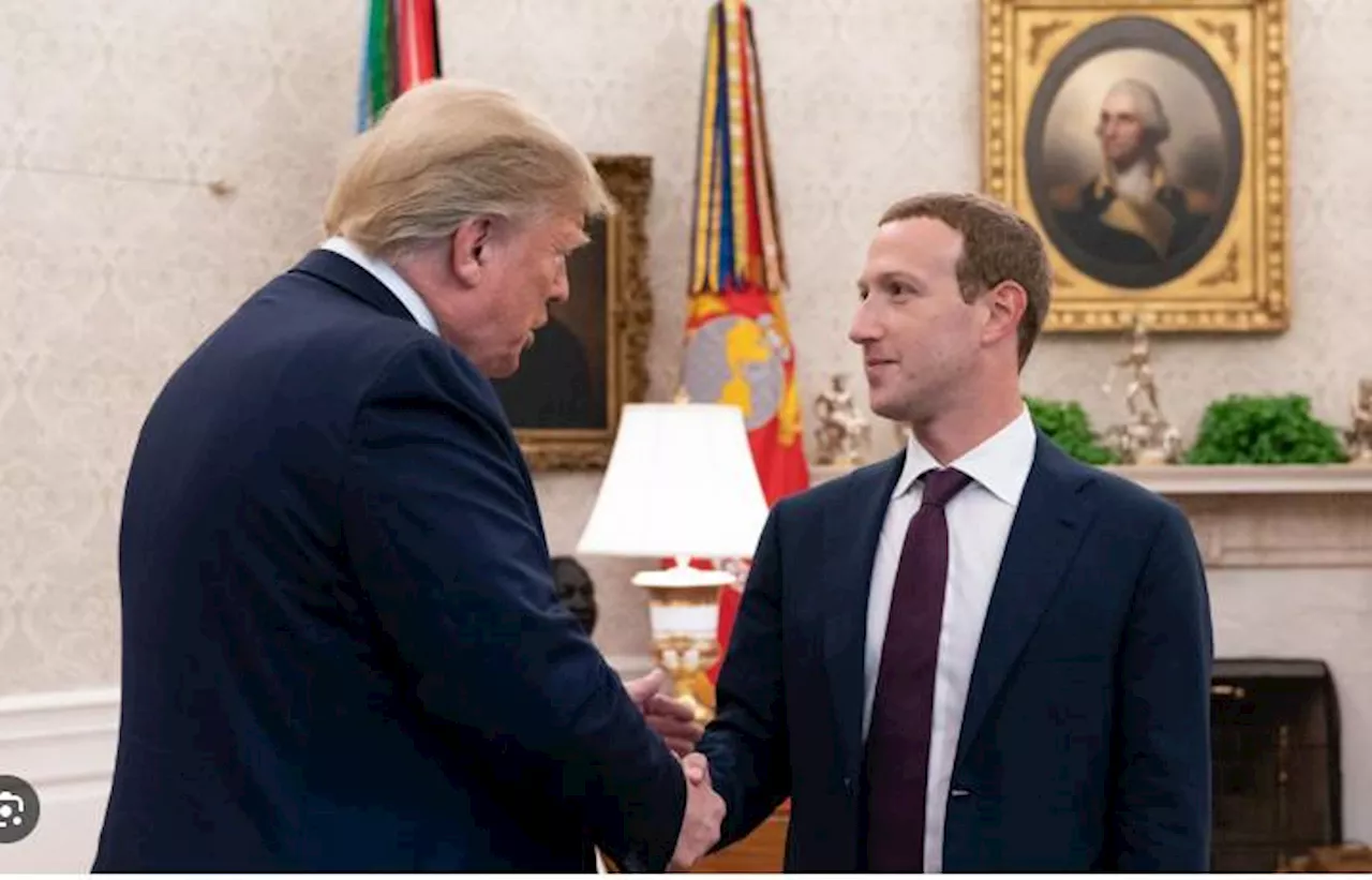 Mark Zuckerberg ne Donald Trump ke saath Mar-a-Lago pe dahdil ki khidmat karkey Amerika ke nazari-e-mulk ke mukamle ke liye tayyar karnay ke liye azmishay dikhai di rahain gayi