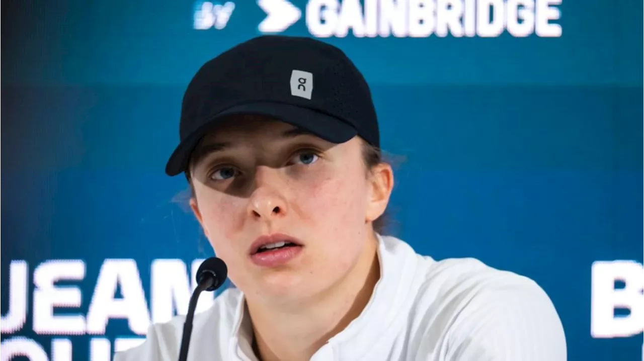 Tennis champion Iga Swiatek Swiatek banned for testing positive in an out-of-competition sample