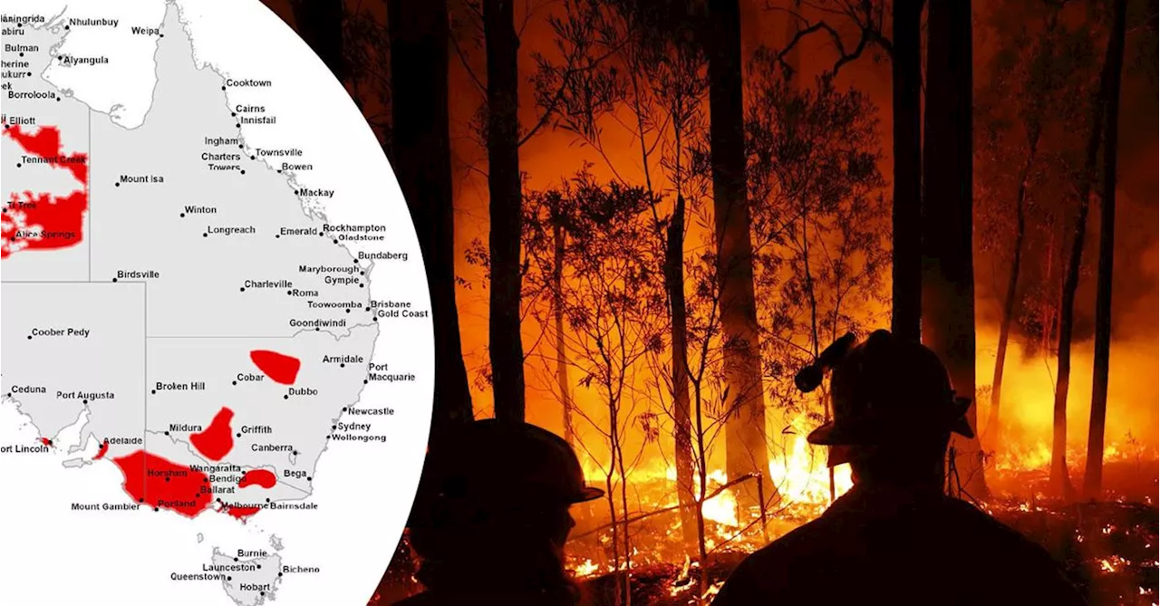 Large parts of Australia facing increased bushfire risk this summer