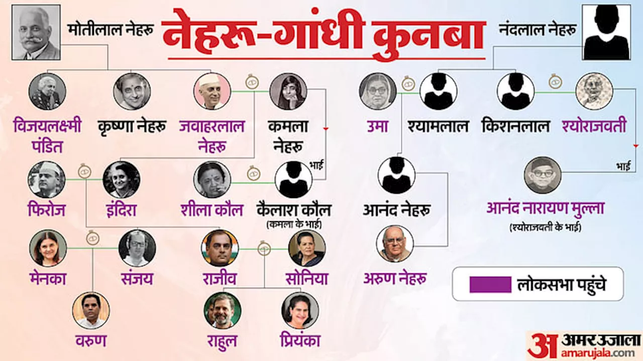 Gandhi Family Tree: लोकसभा में नेहरू-गांधी परिवार की 16वीं सदस्य बनीं प्रियंका, दोहराया 71 साल पुराना इतिहास