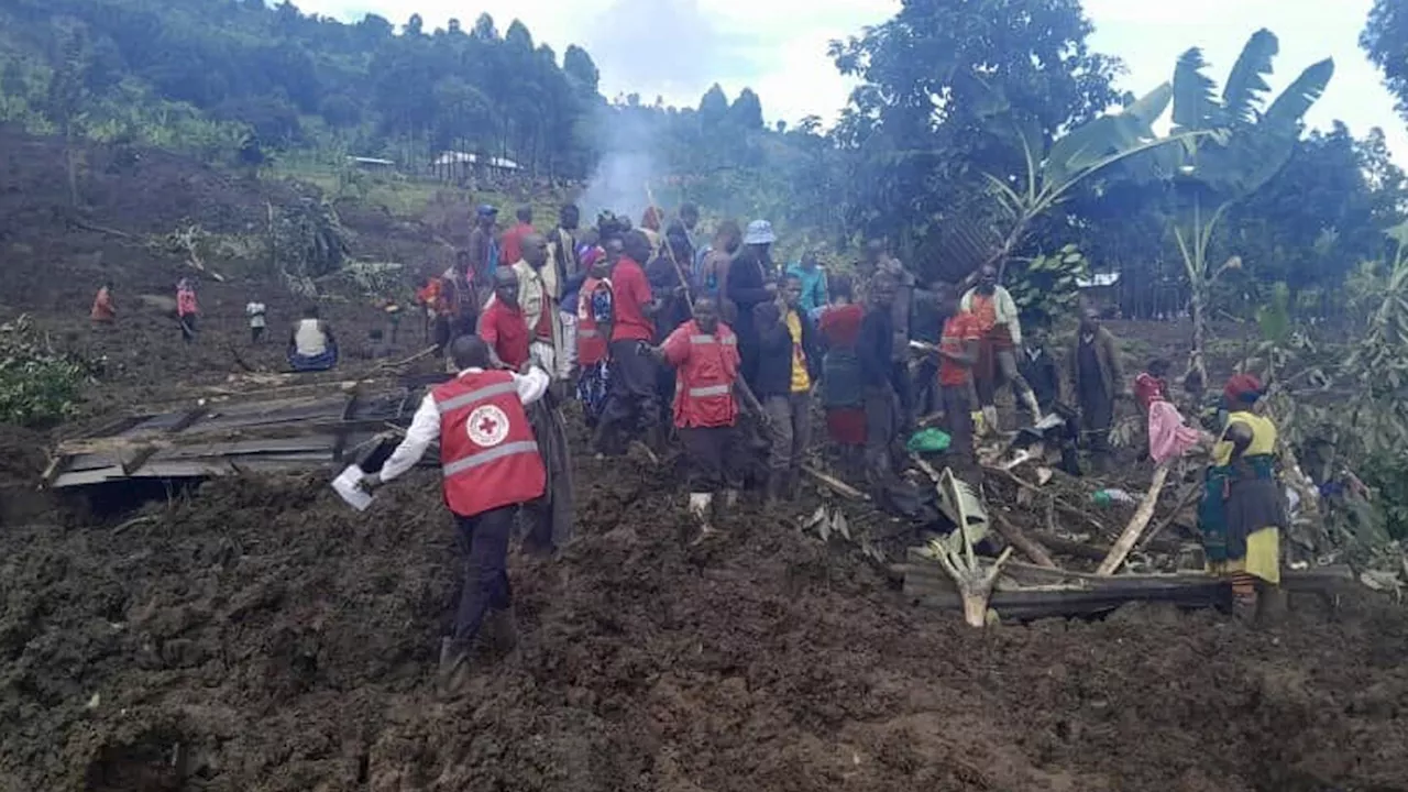 At least 13 dead after landslides bury 40 homes in villages in eastern Uganda