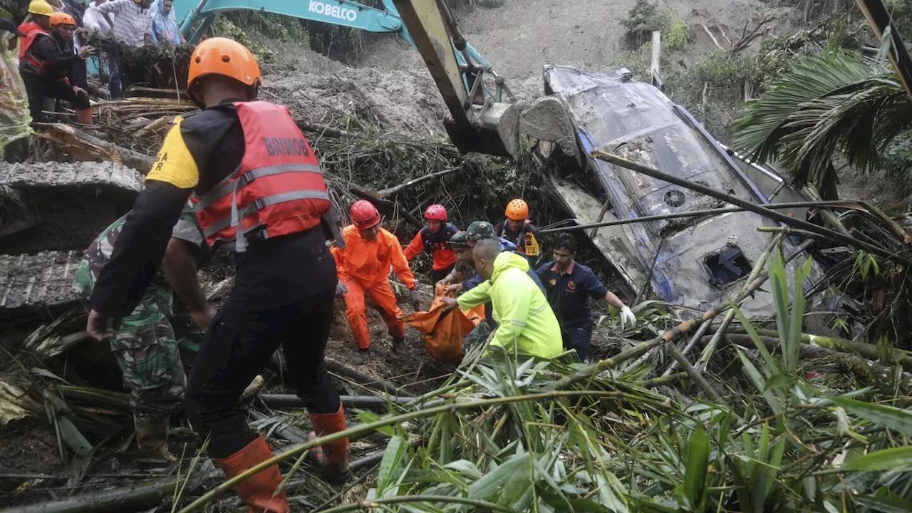 Landslide triggered by rain in Indonesia's Sumatra island kills at least 7 people