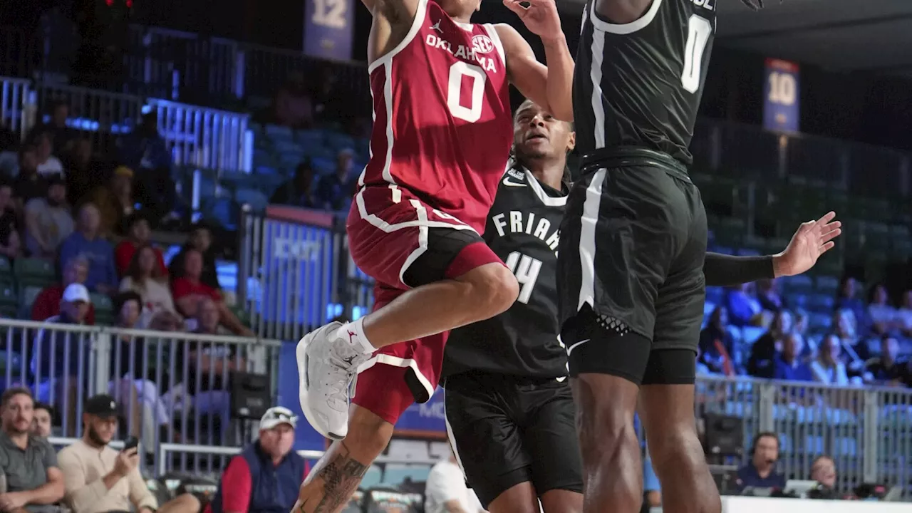 Oklahoma hangs on to beat Providence 79-77 in wild finish at Battle 4 Atlantis