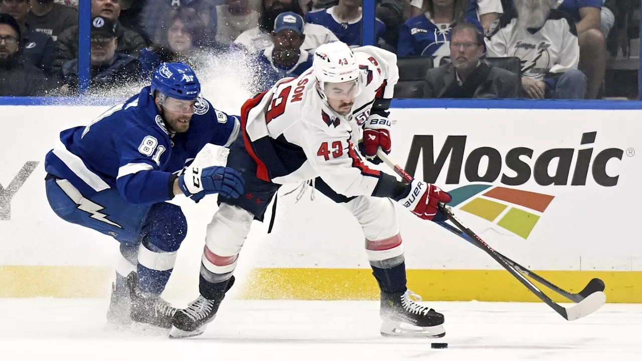 Tom Wilson's power-play goal lifts the Capitals over the Lightning 5-4