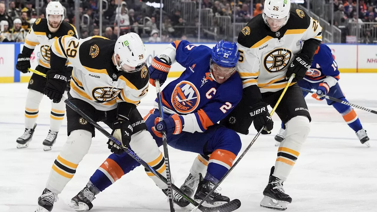 Zacha and Marchand each score twice as Bruins beat Islanders 6-3