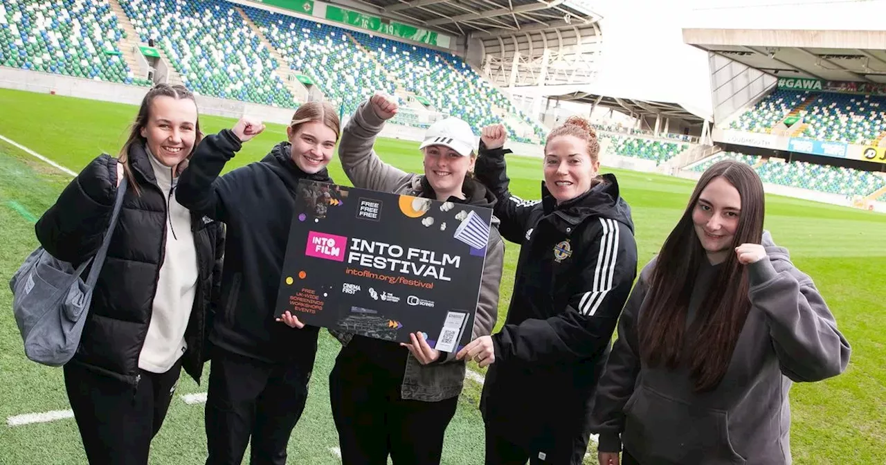 NI teenagers inspired to follow dreams after special football screening