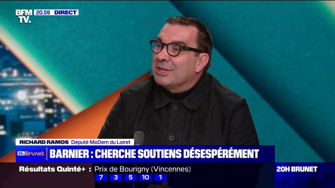 Budget 2025: Richard Ramos, député MoDem, 'pense que la censure ne sera pas votée'