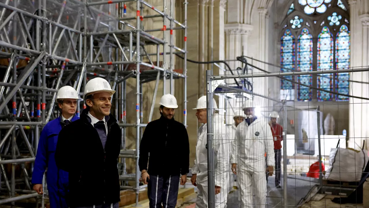 Notre-Dame: dernière visite d'Emmanuel Macron ce vendredi sur le chantier avant la réouverture