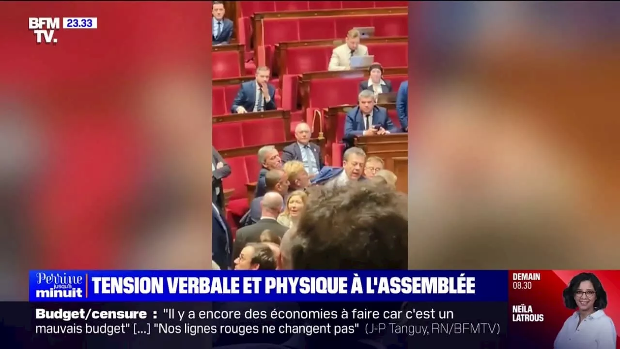 'Sans l'intervention des huissiers, il m'en aurait mis une': Antoine Léaument (LFI) revient sur son altercation avec le député Modem Nicolas Turquois