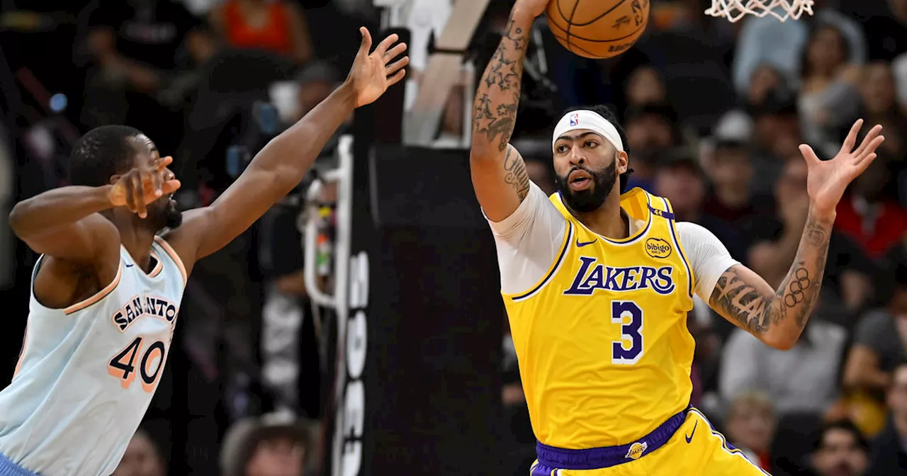 Davis and James power the Lakers past Wembanyama and the Spurs 119-101