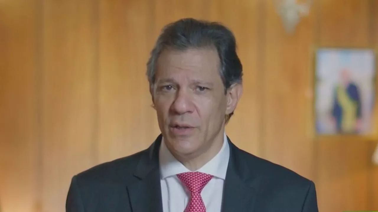 Ministro Haddad faz pronunciamento de campanha para reeleição de Lula em 2026