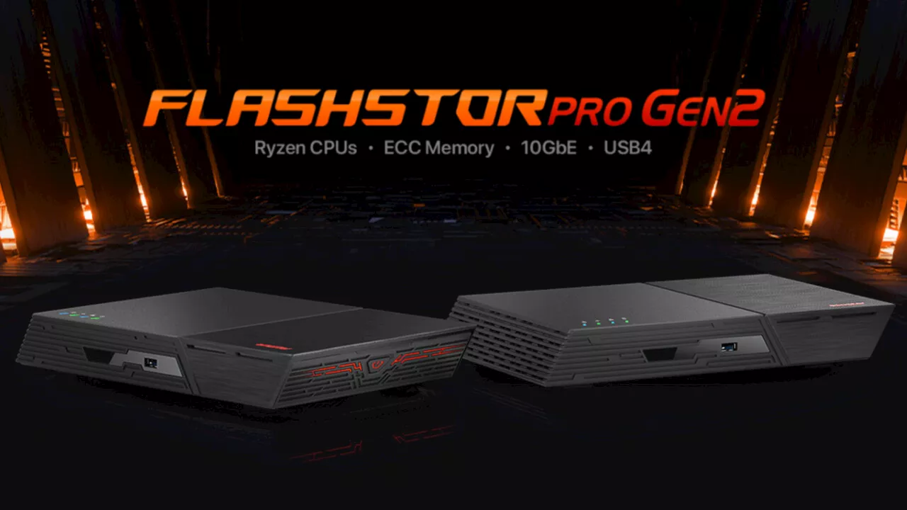 Asustor Flashstor Gen2 NAS: Wechsel von Celeron zu Ryzen mit USB4, ECC-RAM & 2×10 GbE