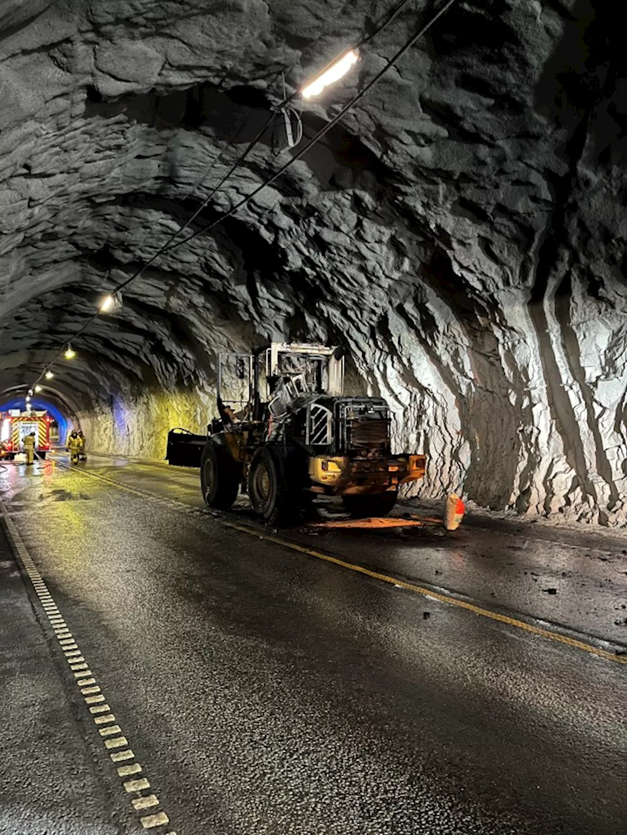 Ingen kom til skade i brann i Bogatunnelen på E16