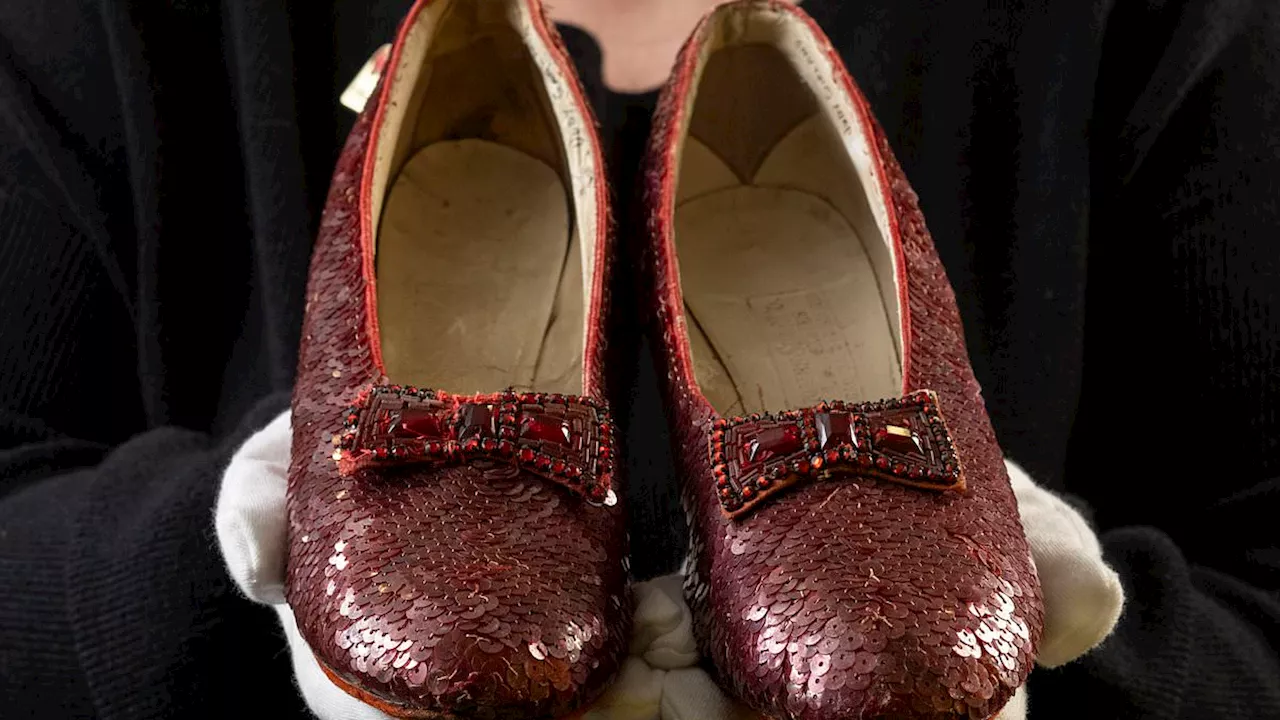 Judy Garland's Red Slippers on Display Before Record-Breaking Auction