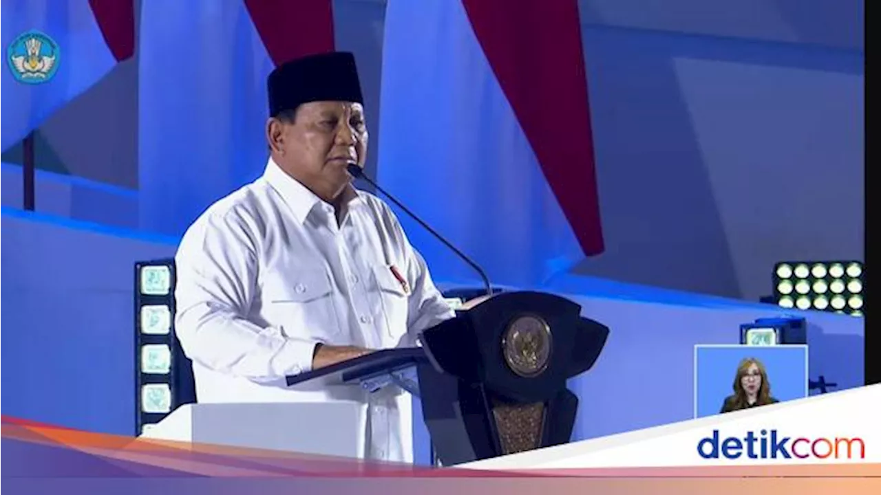 Saat Prabowo Minta Menteri-menteri Hibur Para Guru, Nyanyi Hymne Guru-Kasih Ibu