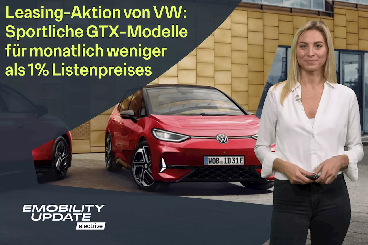 VW mit Elektro-Leasing-Aktion für sportliche GTX-Modelle