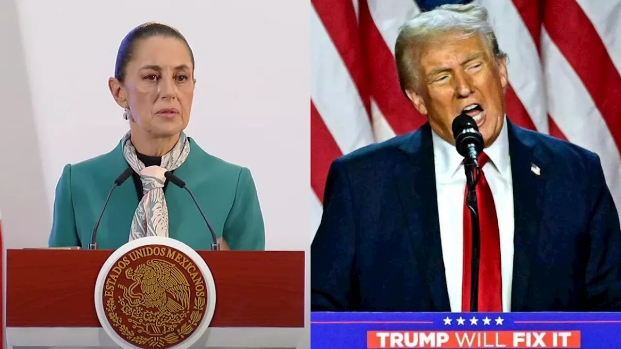 Donald Trump afirma que Claudia Sheinbaum accedió a 'detener' la migración desde México