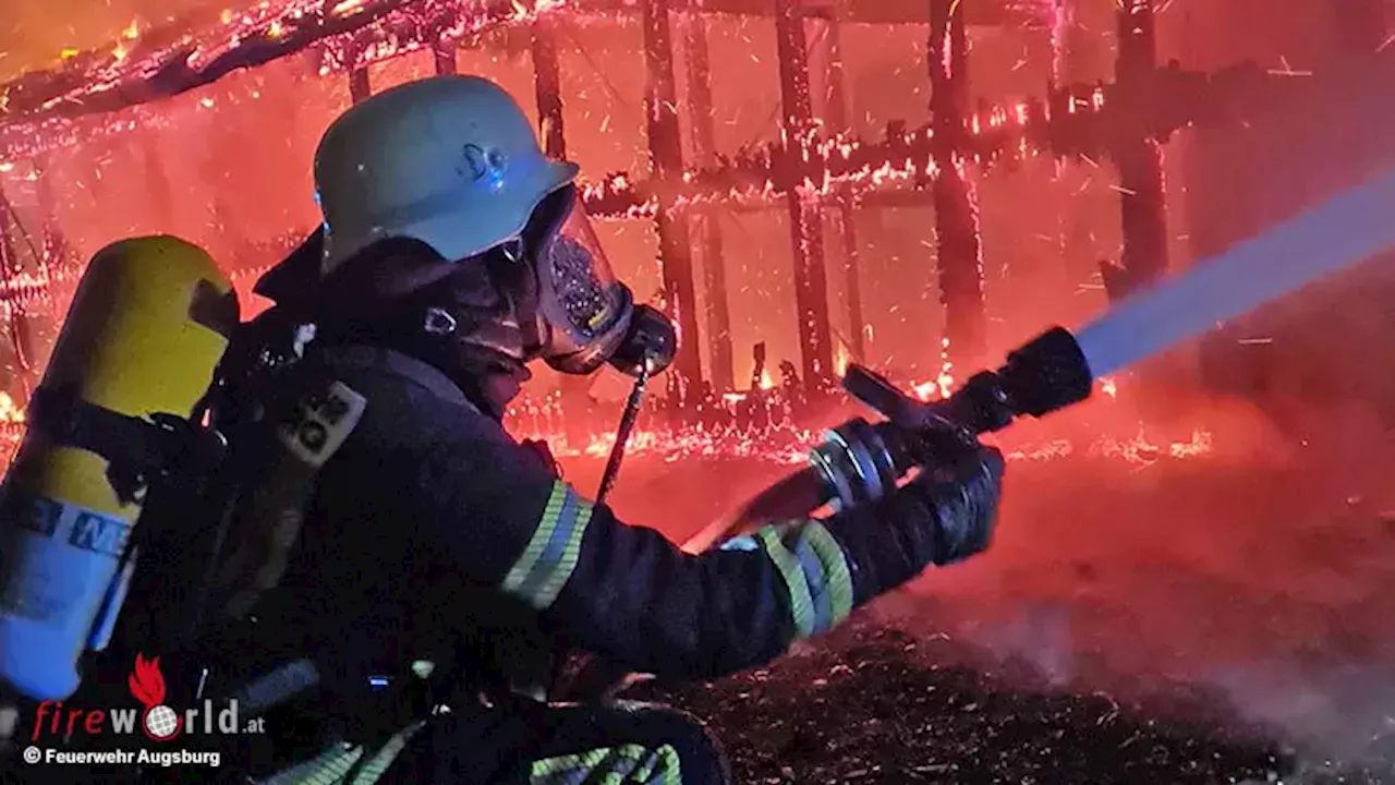 Bayern: Müllfeuer in Augsburg droht auf Seniorenunterkunft überzugreifen → Scheiben bereits geborsten