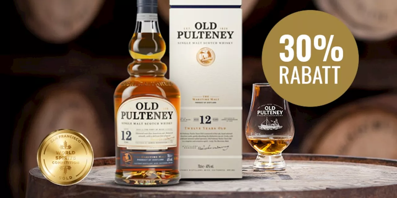 Weihnachtszeit: Old Pulteney 12 Years Old für nur 30 Euro