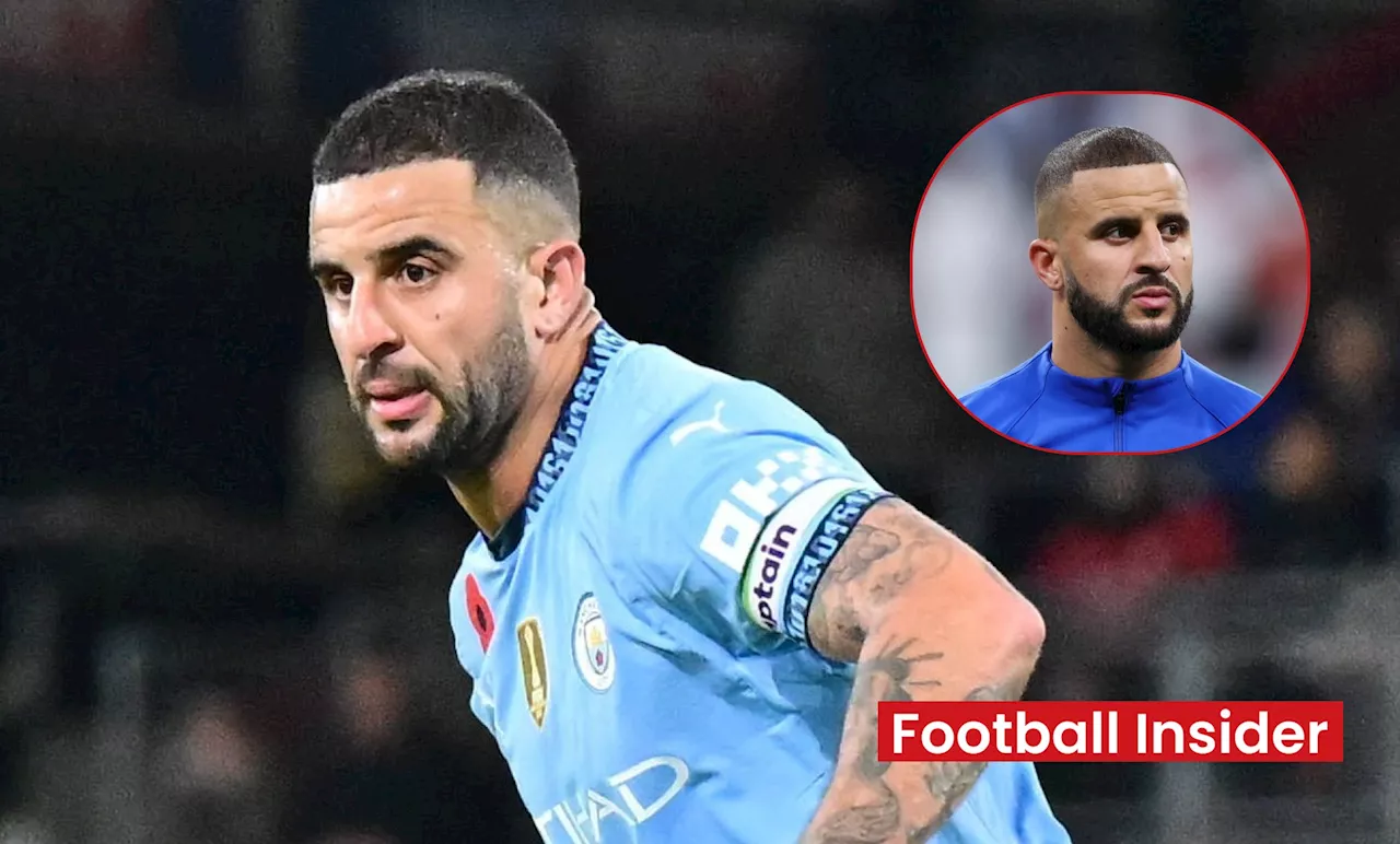 Kyle Walker spotted in touchline bust-up as Man City fans fume