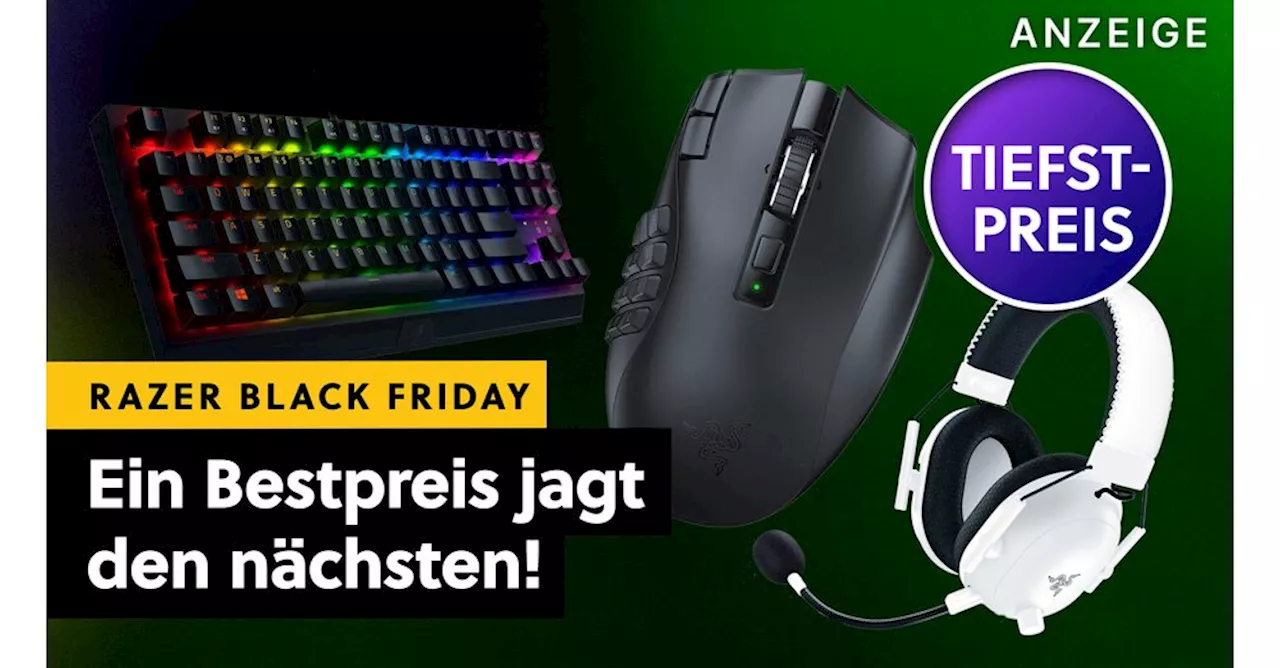 Bei diesen Black Friday-Angeboten würde ich selbst gerne zuschlagen: Gaming-Maus, -Tastatur und -Headset drastisch reduziert