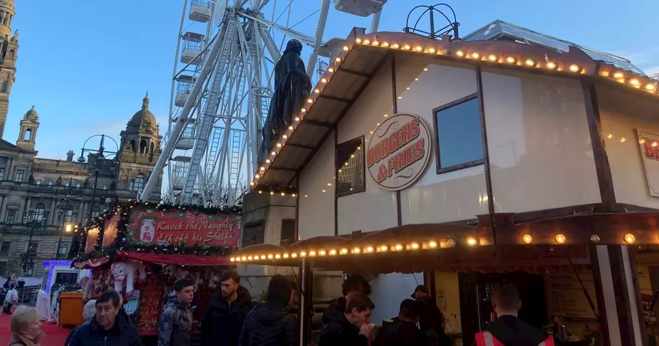 Christmas Winterfest George Square cost for a family of four on a day out