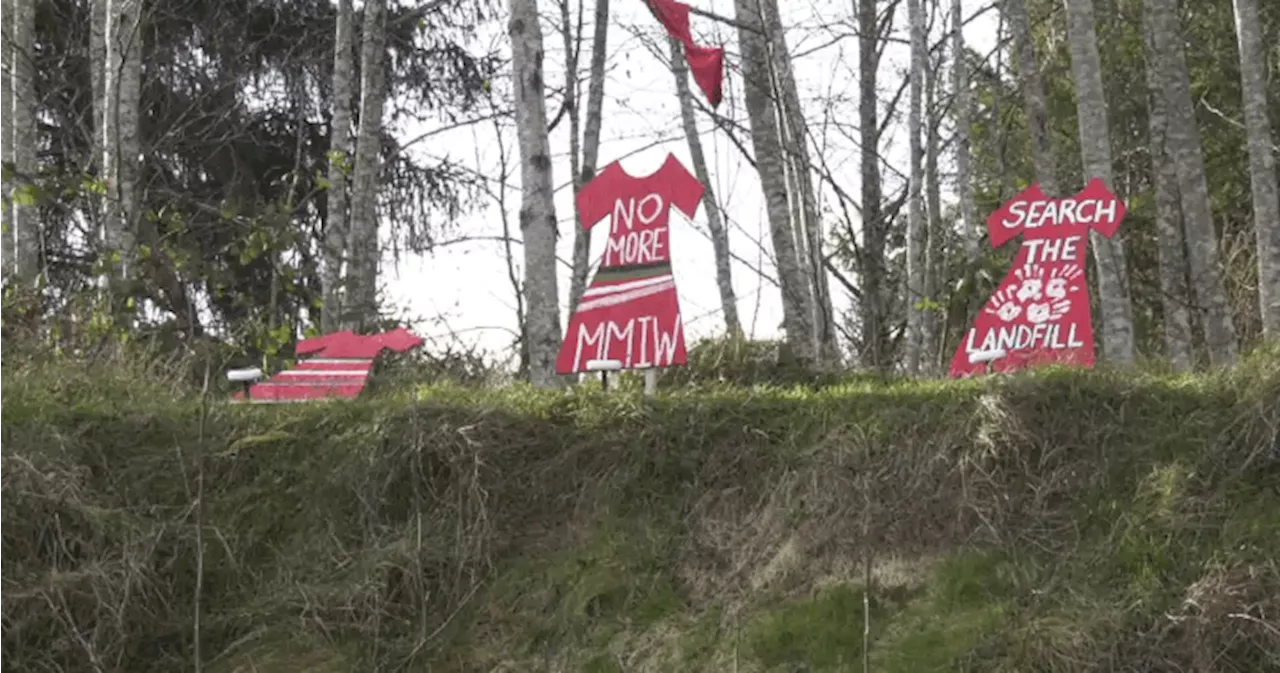 Advocates outraged after dozens of memorial red dresses vandalized on Vancouver Island